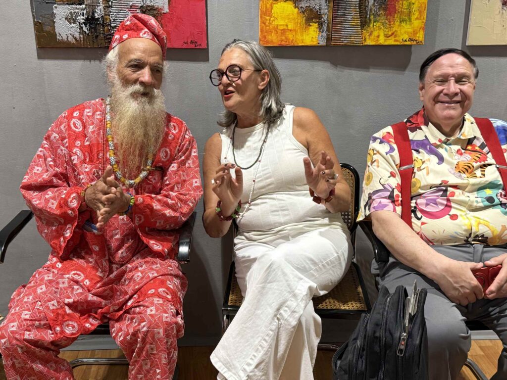 von links Olakela Massetungi Ulrike Ila Meinecke Dr. Harvey Dzodin